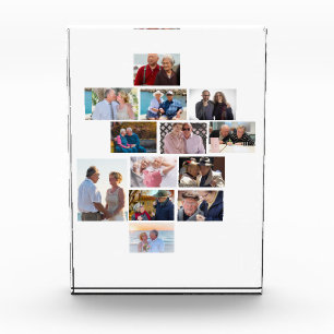 Personalised Anniversary 13 Photo Collage Block