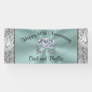 Personalised Anniversary Banner, Your Text, Colour Banner