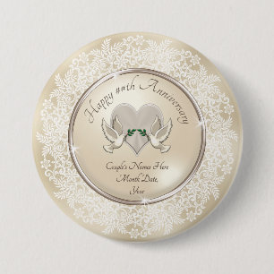 Personalised Anniversary Favours Cheap 7.5 Cm Round Badge