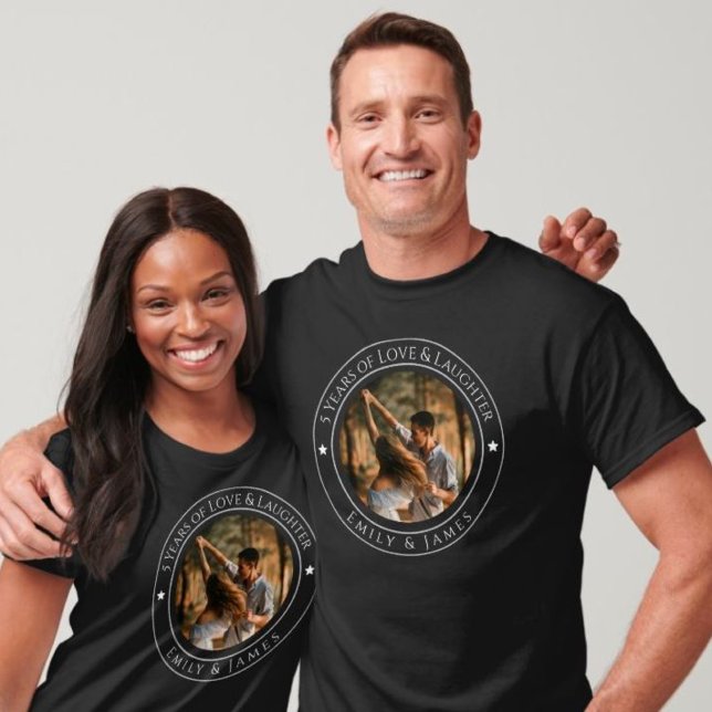 Personalised Anniversary Gifts - Custom Couple T-Shirt (Personalized Anniversary Gifts - Custom Couple)