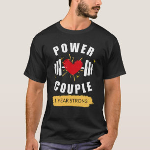 Personalised Anniversary Gifts - Custom Couple T-Shirt
