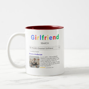 Personalised Anniversary Gifts For Her Two-Tone Coffee Mug
