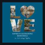 Personalised Anniversary Photo  Poster<br><div class="desc">Celebrate your love story with this stunning personalised anniversary photo poster. Features an elegant collage layout that beautifully displays your favourite memories together, complete with your custom names and anniversary message. High-quality printing on premium paper ensures vibrant colours and crisp details that will last for years. The versatile design works...</div>