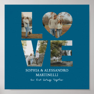 Personalised Anniversary Photo  Poster