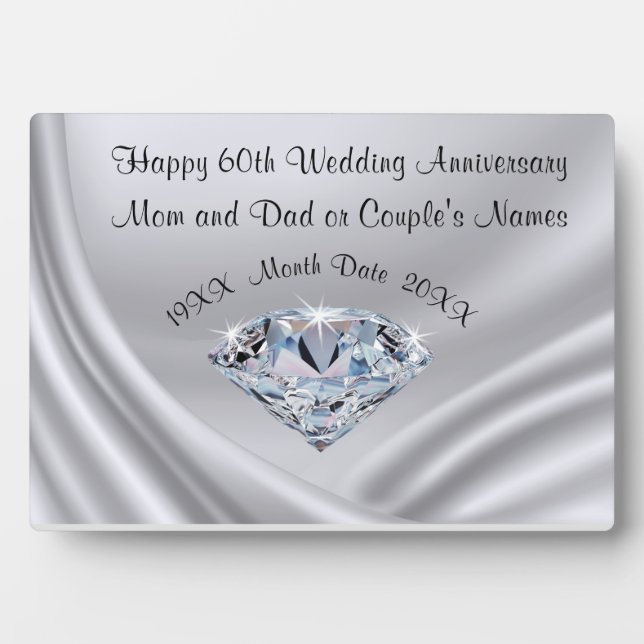 Personalised Anniversary Plaques for Parents (Front)