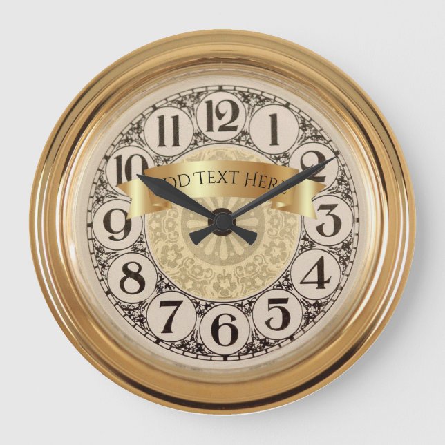 Personalised Anniversary Wall Clock (Front)