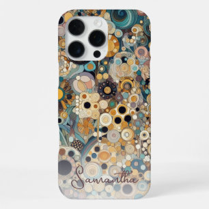 Personalised Antique Art Nouveau Style Floral iPhone 16 Pro Max Case
