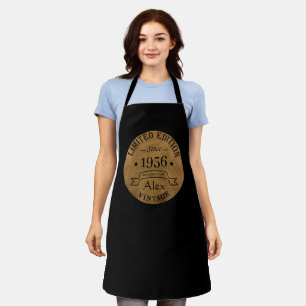 Personalised antique vintage 65th birthday gift apron