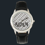Personalised Ants Marching Black Ant Insect Watch<br><div class="desc">Features an original marker illustration of ants marching. Simply personalise with the recipient's name!</div>