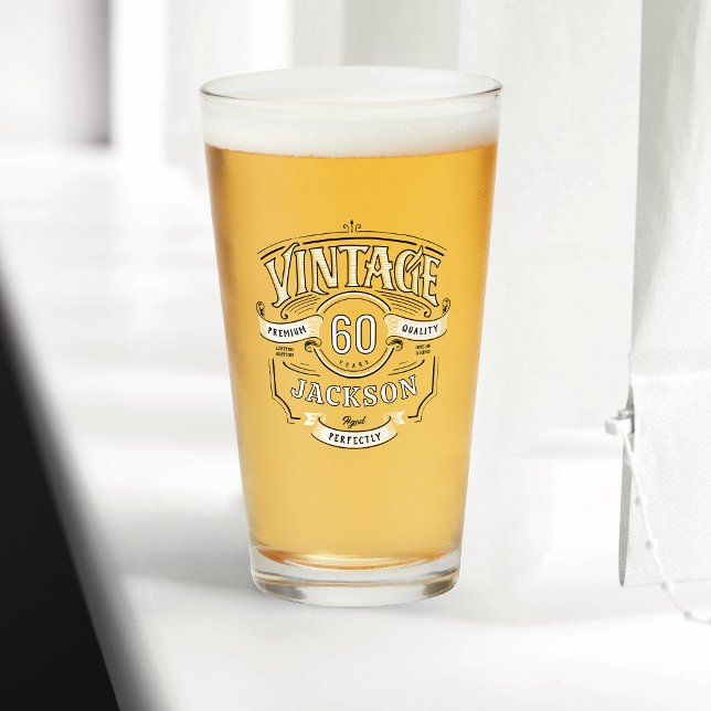 Personalised Any Age Vintage Aged To Perfection Glass (Personalized Any Age Vintage Aged To Perfection Glass)