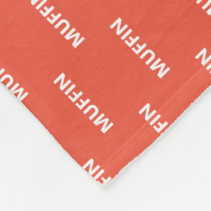 Personalised Any Colour Cat Name Fleece Blanket