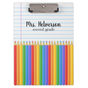 Personalised any grade teacher clipboard