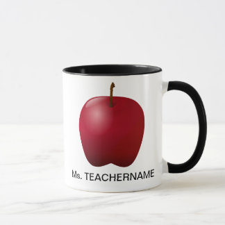 Personalised Apple Teacher Mug