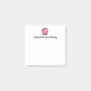 Personalised apple watercolor A special note Mummy