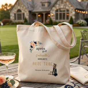 Personalised Après Golf Bachelorette Bride Tribe Tote Bag