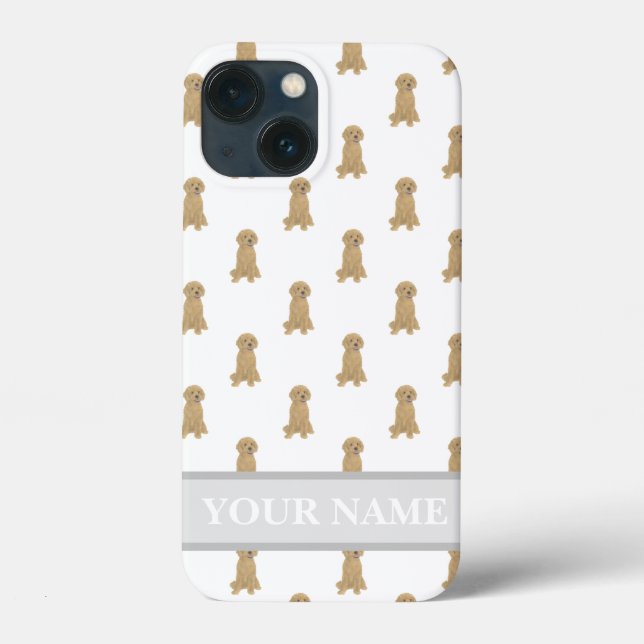 Personalised Apricot Red Golden Doodle Case-Mate iPhone Case (Back)