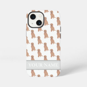 Personalised Apricot Red Golden Doodle Dog iPhone 13 Mini Case
