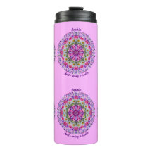 Personalised April Birth Flower Sweet Pea Mandala