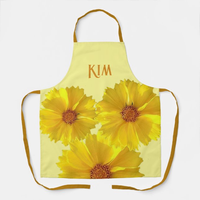 Personalised Apron, the 'Wildflowers' Collection. Apron (Front)