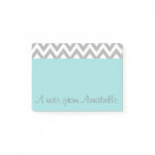 Personalised Aqua Post It Notes Notepad Gift