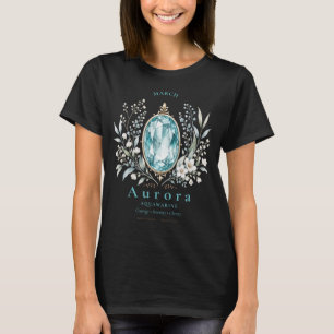 Personalised Aquamarine Birthstone Shirt