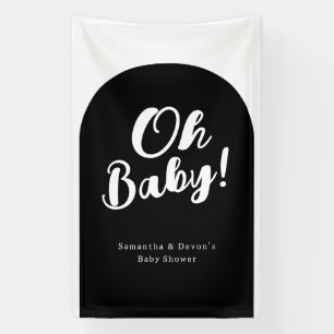 Personalised Arch Oh Baby Photo Wall Shower Banner