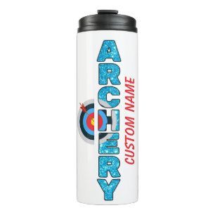 Personalised Archery Target Water Bottle