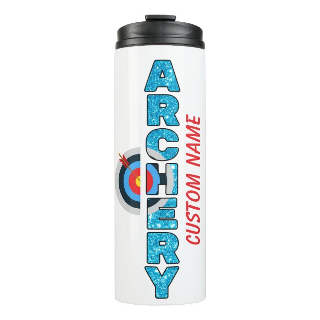 Personalised Archery Target Water Bottle (Front)