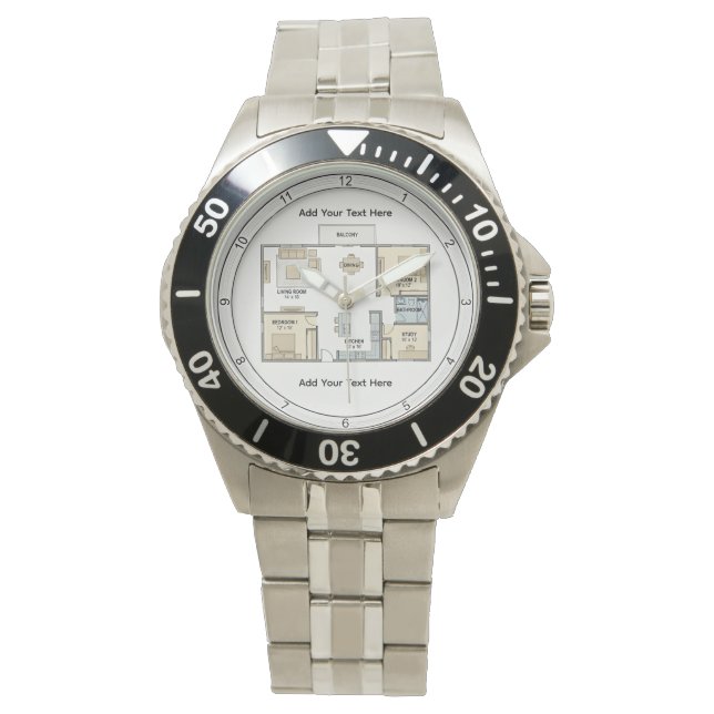 Personalised Architect Plans Watch (Front)
