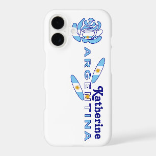 Personalised Argentina Rose Flag