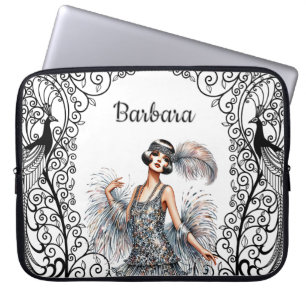 Personalised Art Deco Laptop Sleeve