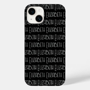 Personalised Art Deco Style Custom Text Case-Mate iPhone 14 Case