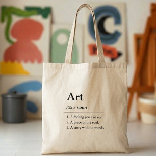 Personalised Art Definition Tote Bag