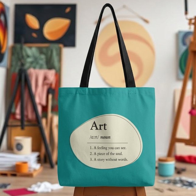 Personalised Art Definition Tote Bag (Fully customizable tote bag for art lovers)