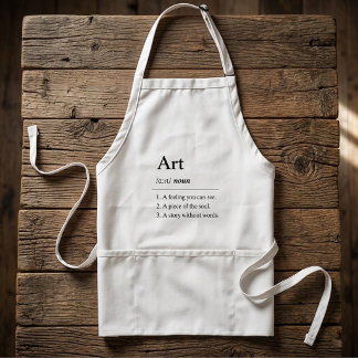 Personalised Art Dictionary Definition Apron