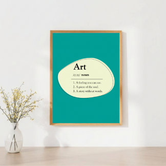 Personalised Art Dictionary Definition Poster