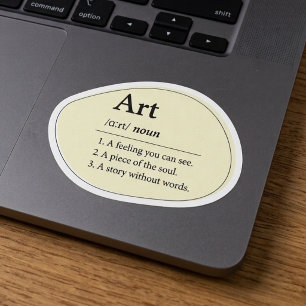 Personalised Art Dictionary Definition Sticker