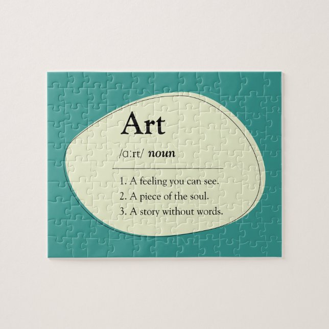 Personalised Art Dictionary Jigsaw Puzzle (Horizontal)