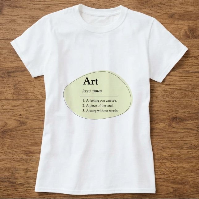 Personalised Art Dictionary Style T-Shirt (Fully customizable art dictionary definition t shirt)