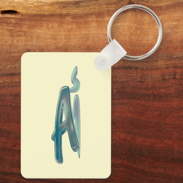 Personalised Art Key Ring (Back)