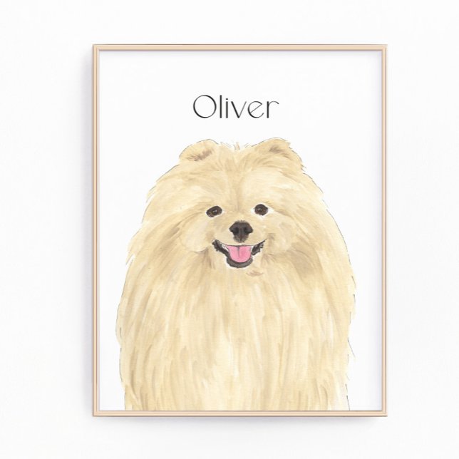 Personalised Art Pomeranian Photo Print (Creator Uploaded)