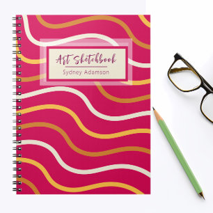 Personalised Art Sketchbook BOHO Themed Journal
