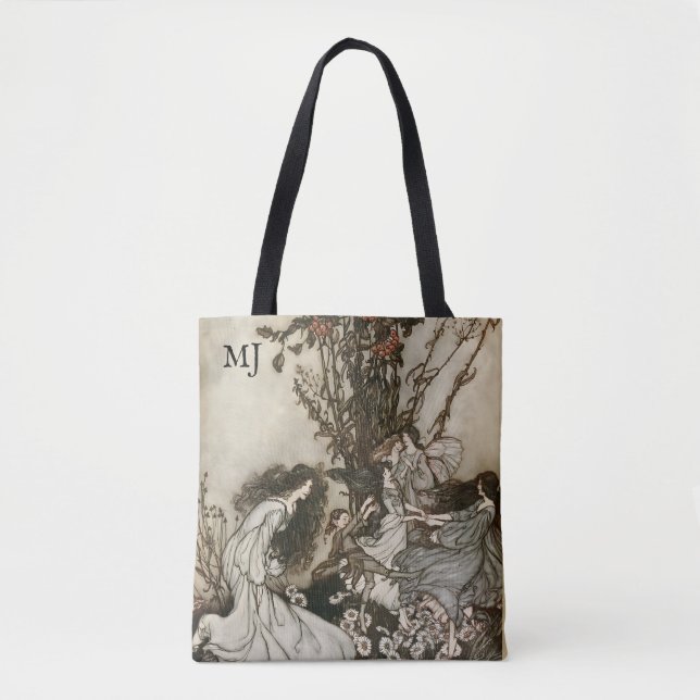Personalised Arthur Rackham Fairies Fantasy Tote (Front)