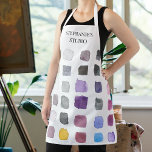 Personalised Artist Apron<br><div class="desc">Personalise this artist's studio apron with your name or monogram.
It is decorated with an abstract watercolor pattern in muted shades.
Makes a perfect gift for someone who enjoys painting.
Original Watercolor © Michele Davies.</div>