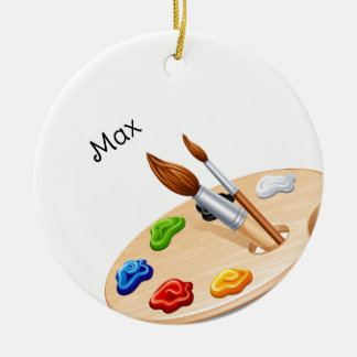 Personalised Artist Christmas Ornament