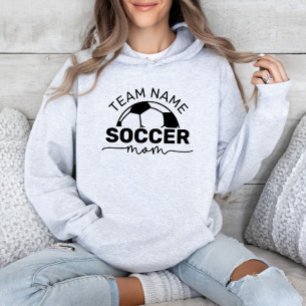 Personalised Ash Grey Soccer Mum Sweatshirt