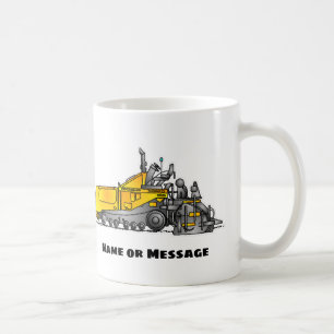 Personalised Asphalt Paver Mug, Construction Gift Coffee Mug