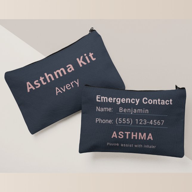 Personalised Asthma Kit Pouch –Elegant Inhaler Bag (Creator Uploaded)