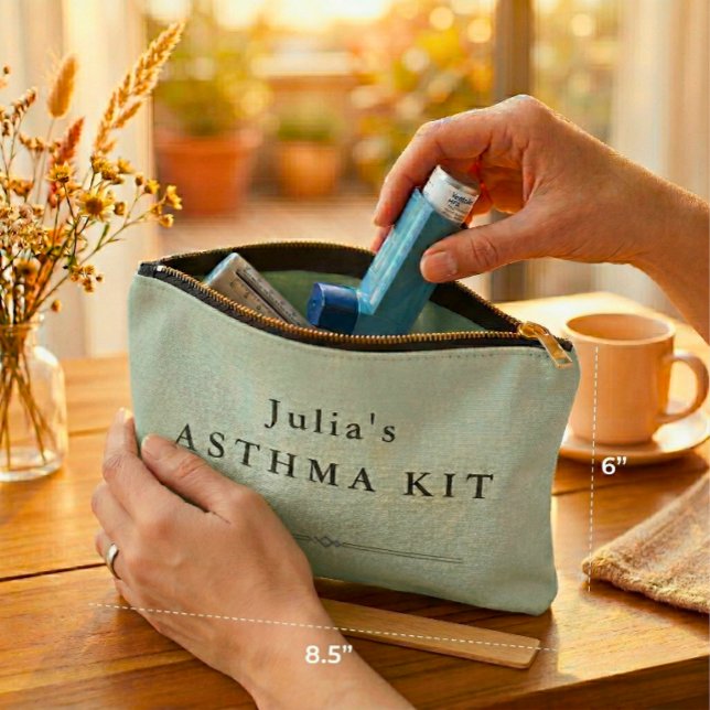 Personalised Asthma Kit Pouch – Medical Bag (Creator Uploaded)