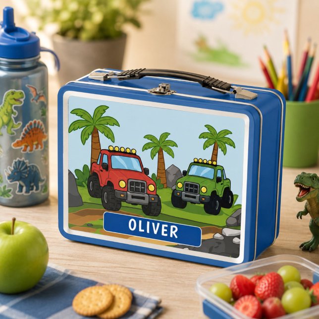 Personalised Astronaut Alien Rocket Space Explorer Metal Lunch Box (Creator Uploaded)